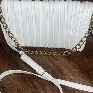 Womens white crossbody bag